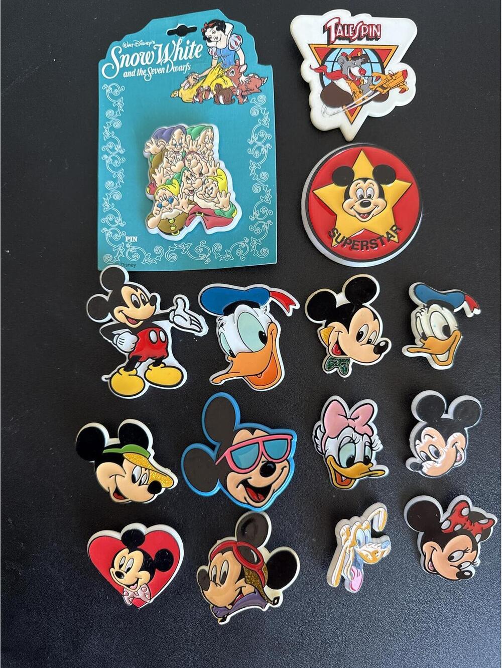 LOT Disney vintage plastic pin collection Mickey Minnie talespin [COPY] [COPY]